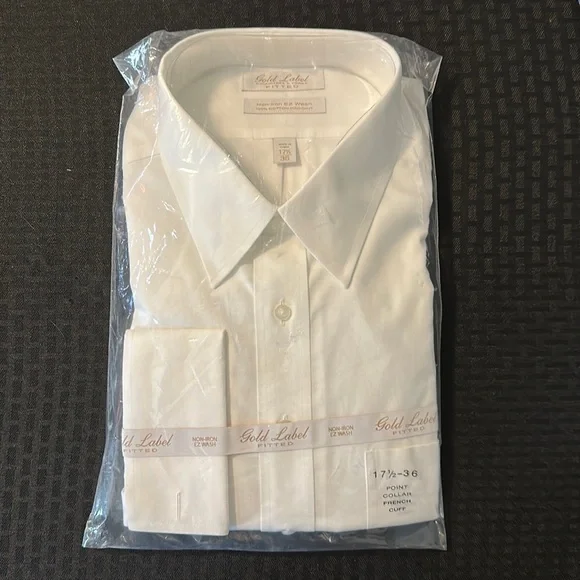 Roundtree & Yorke | Shirts | Mens Roundtree Yorke Size 736 French Cuff Long  Sleeve Button Up Oxford | Poshmark